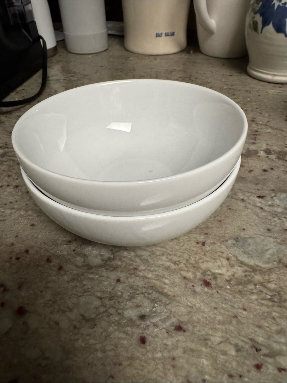 Crate&Barrel x Martin Hunt White Ceramic Salad Bowls - Set of 2